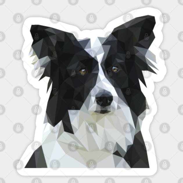 Border Collie Sticker by Hermanitas Design